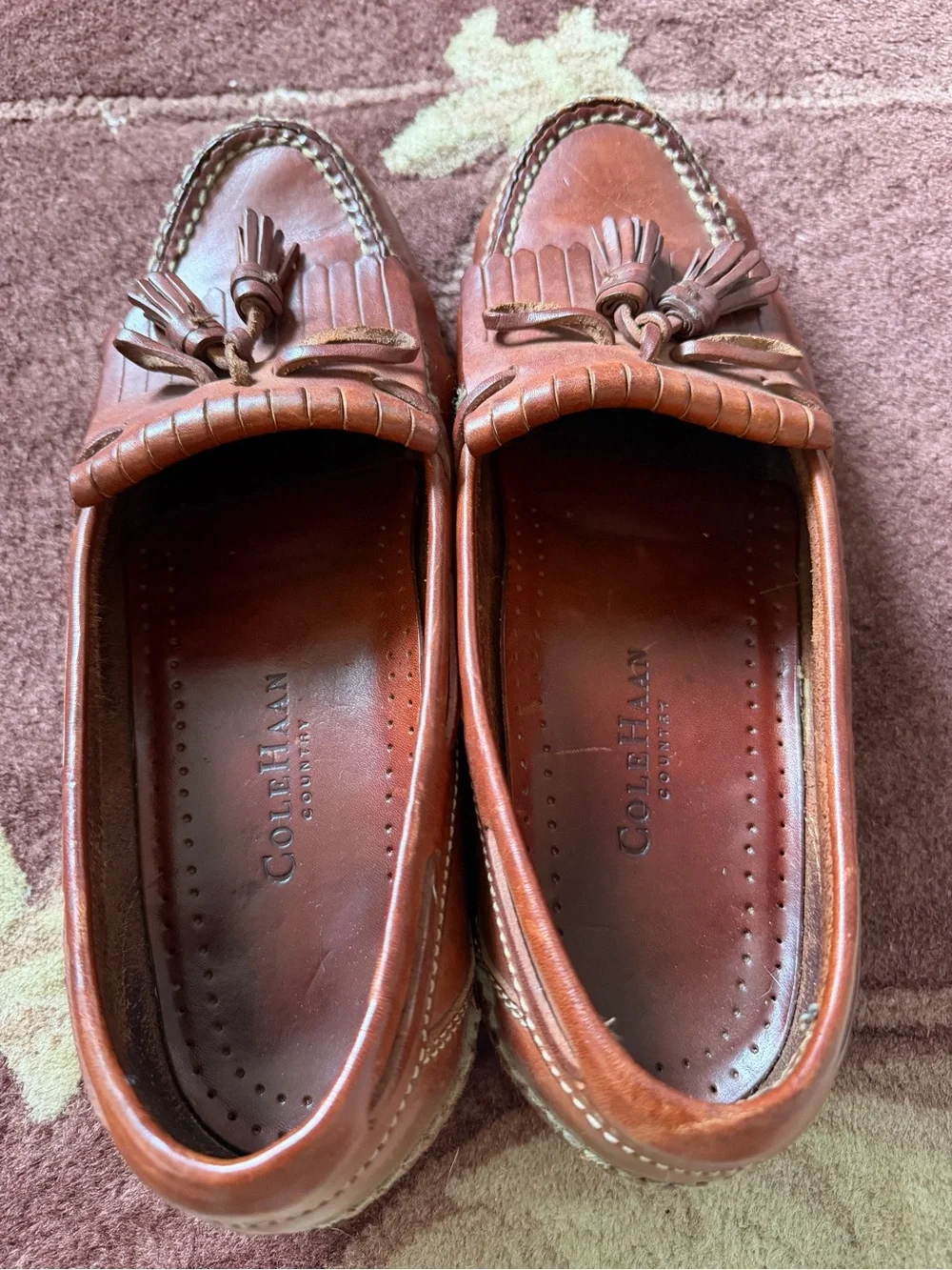 Cole Haan Men's Leather shoes in Reddish Brown